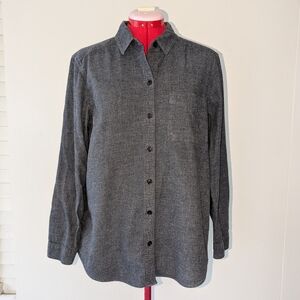Eddie Bauer Charcoal Button-Down Shirt